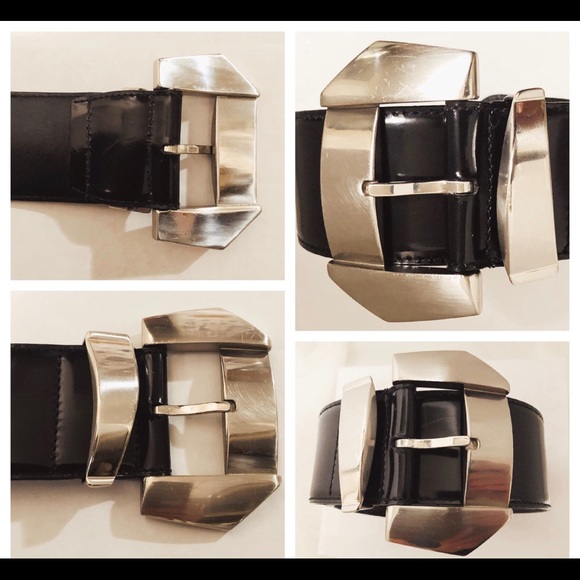 Gianni Versace Vintage black&silver leathe… main image 5